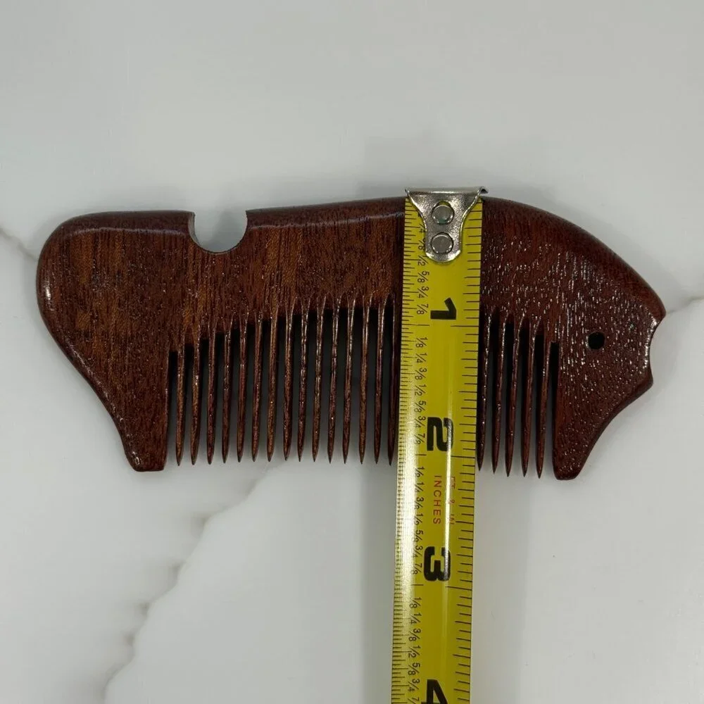 Antistatic Comb Wooden Fish Shape Decorative Hair‎ Smoothing Comb Beard Mustache